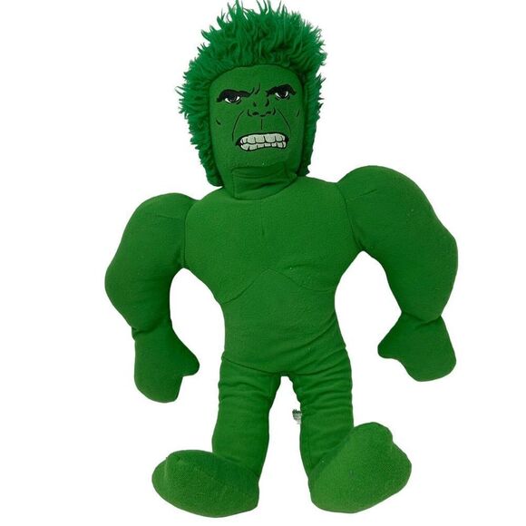 Vintage Knickerbocker Plush Toy 1978 The Incredible Hulk Super Hero No Shorts - Picture 2 of 7